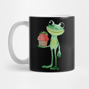 Sweet frog with muffin Mug